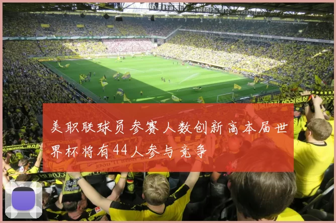 美职联球员参赛人数创新高本届世界杯将有44人参与竞争